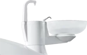 ajustable grass spitton of 2018 version dental chair ZA-208C Movable glass spittoon