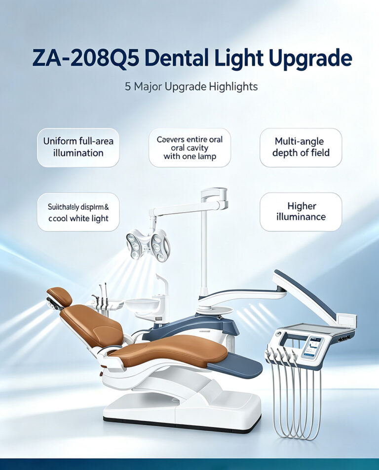 Luz dental con características avanzadas